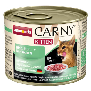 Animonda Carny Kitten Rind, Huhn &amp; Kaninchen 200g.