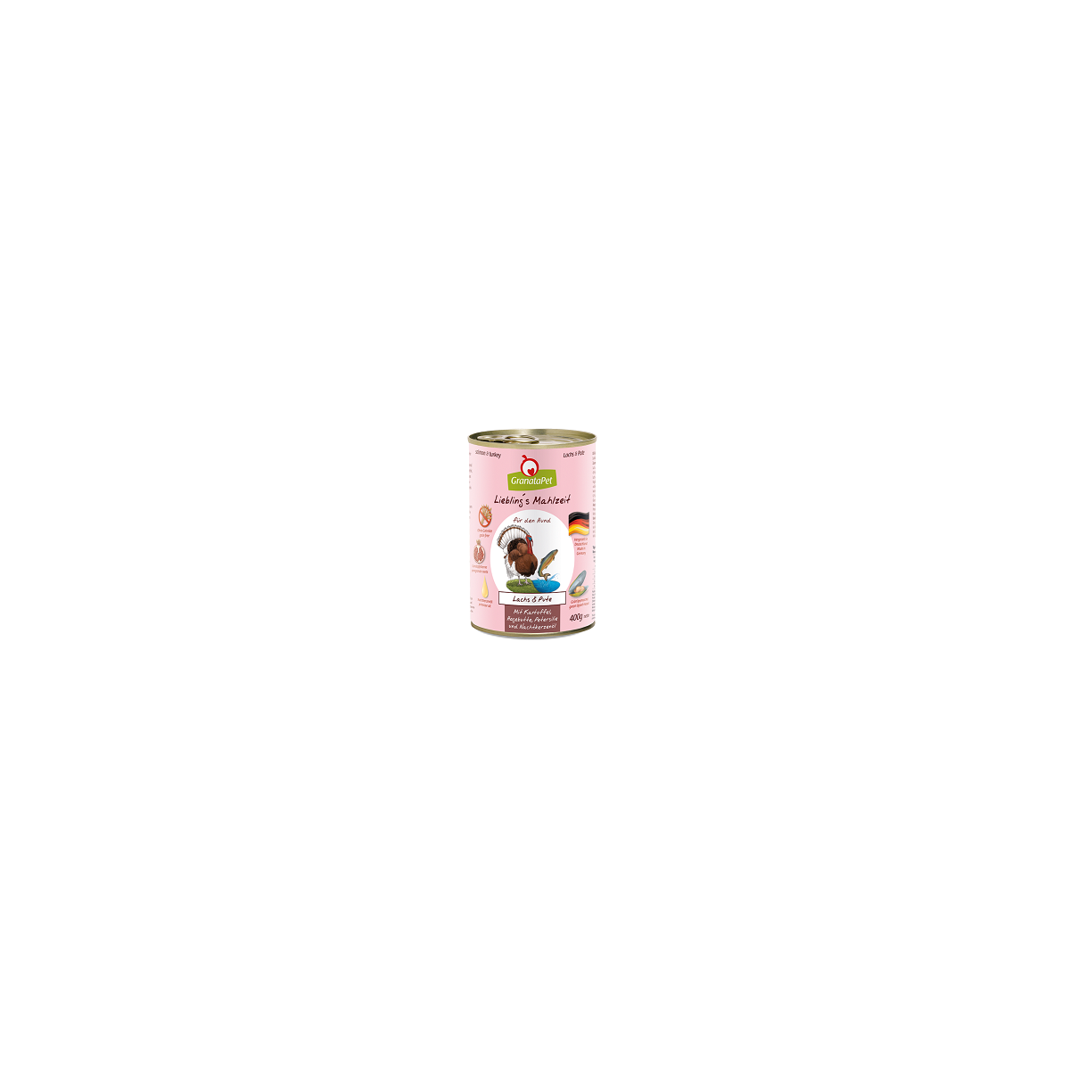 GranataPet Dog Lachs & Pute mit Kartoffel 400g.-Dose