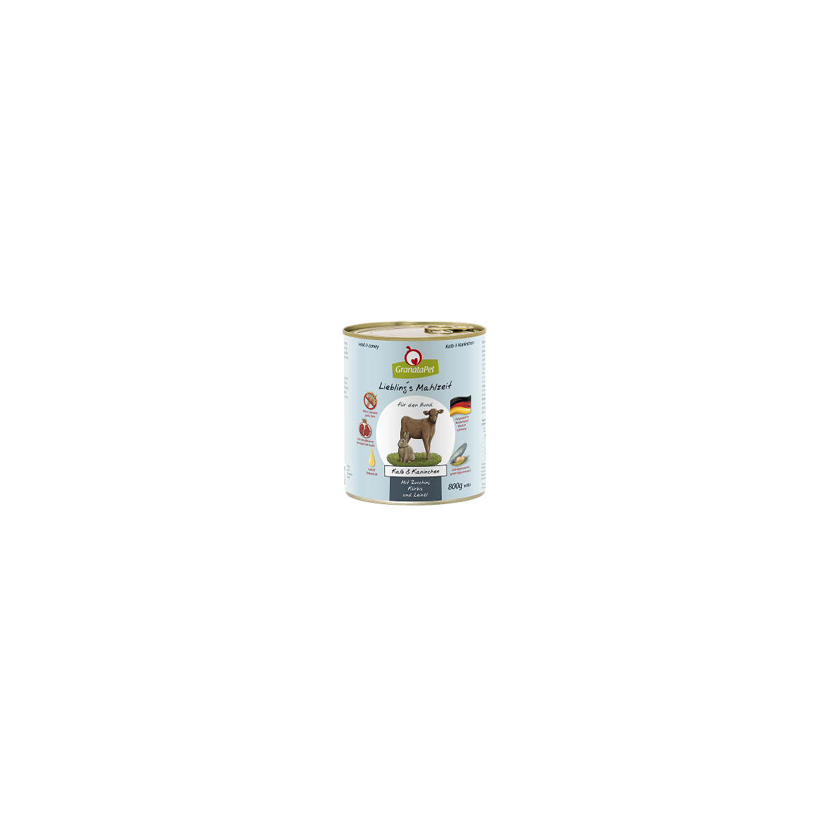 GranataPet Dog Kalb & Kaninchen 800g.-Dose