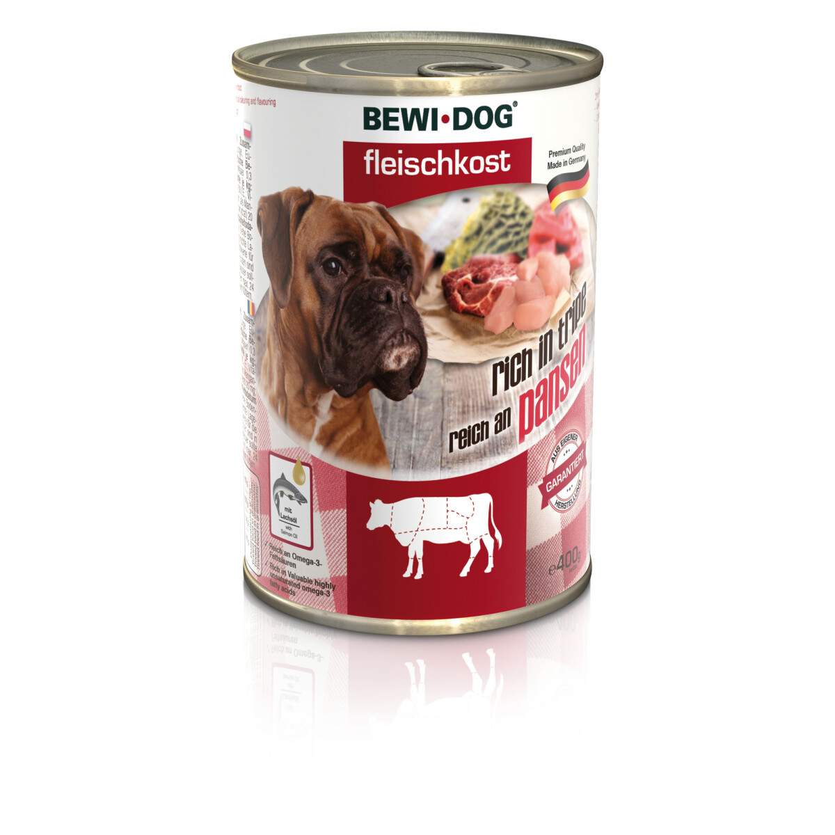 Bewi Dog Fleischkost reich an Pansen 400g.