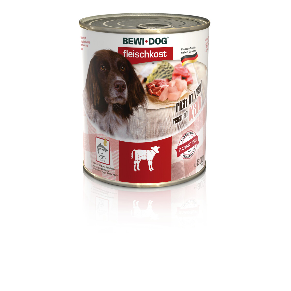 Bewi Dog Fleischkost reich an Kalb 800g.