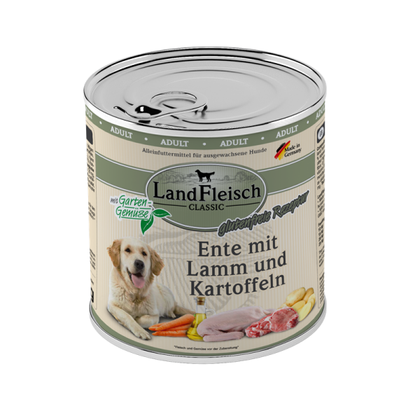 Dr. Alder Landfleisch pur Ente, Lamm & Kartoffeln 6 x 800g.