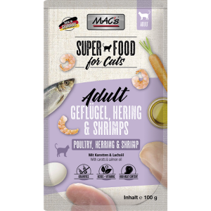 Macs Cat Gefl&uuml;gel, Hering &amp; Shrimps 100g.