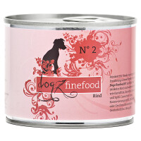 Dogz Finefood Nr. 2 Rind 200g.  MHD: 03/2025