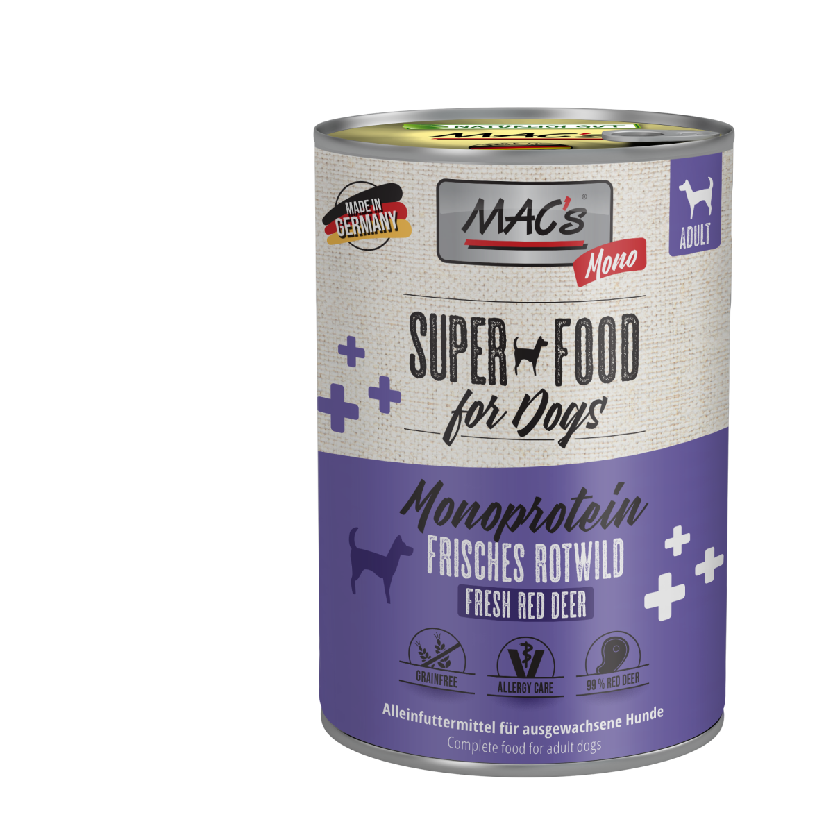 Macs Dog Sensitiv Rotwild 400g.