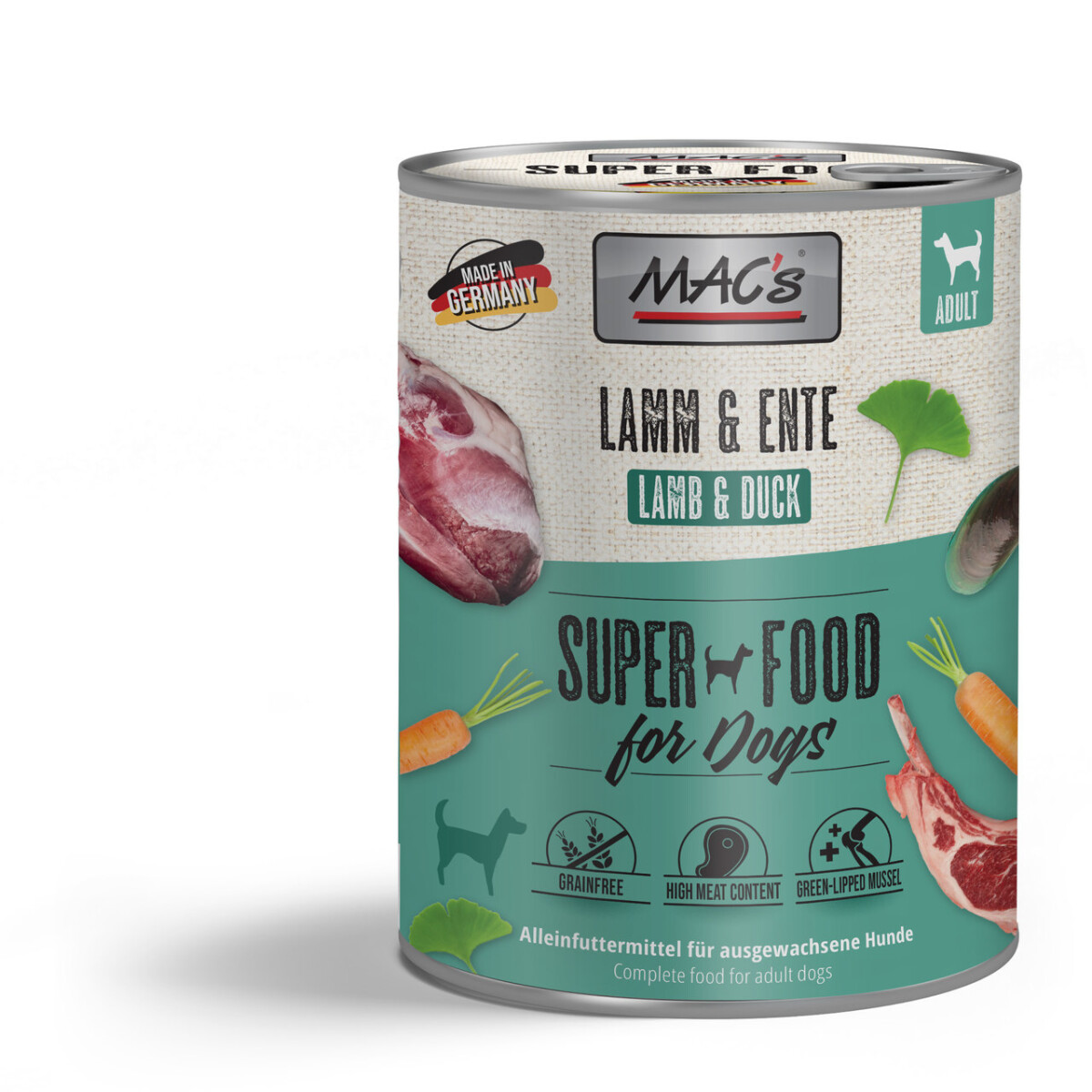 Macs Dog Lamm & Ente 800g.