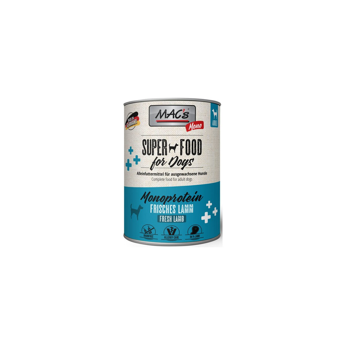 Macs Dog Sensitiv MONO Lamm 800g.