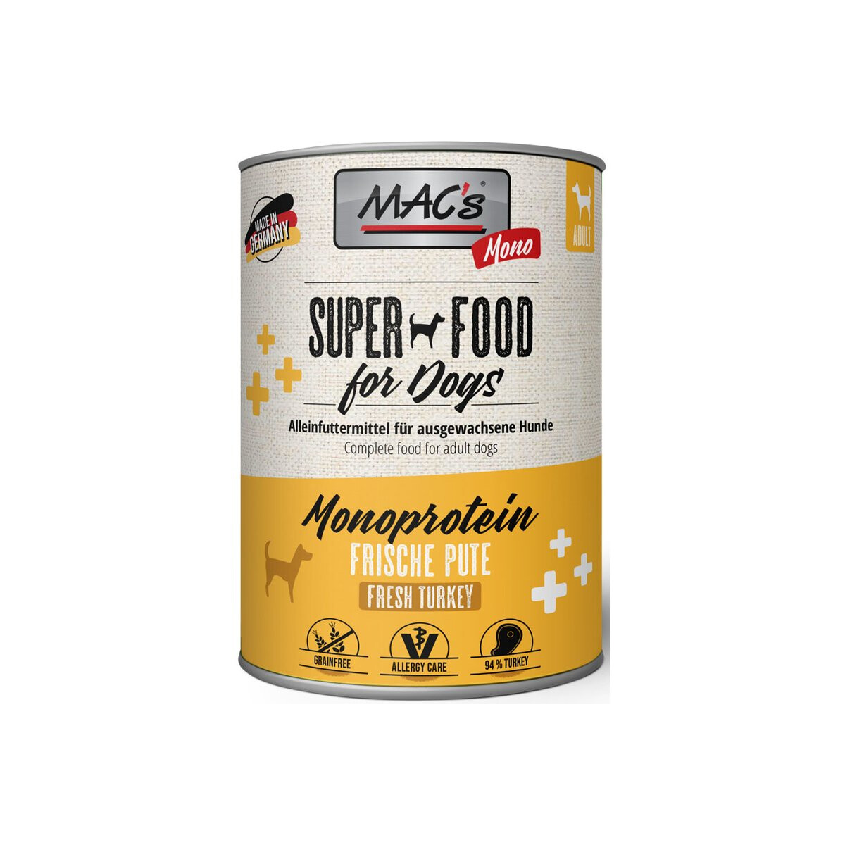 Macs Dog Sensitiv MONO Pute 800g.