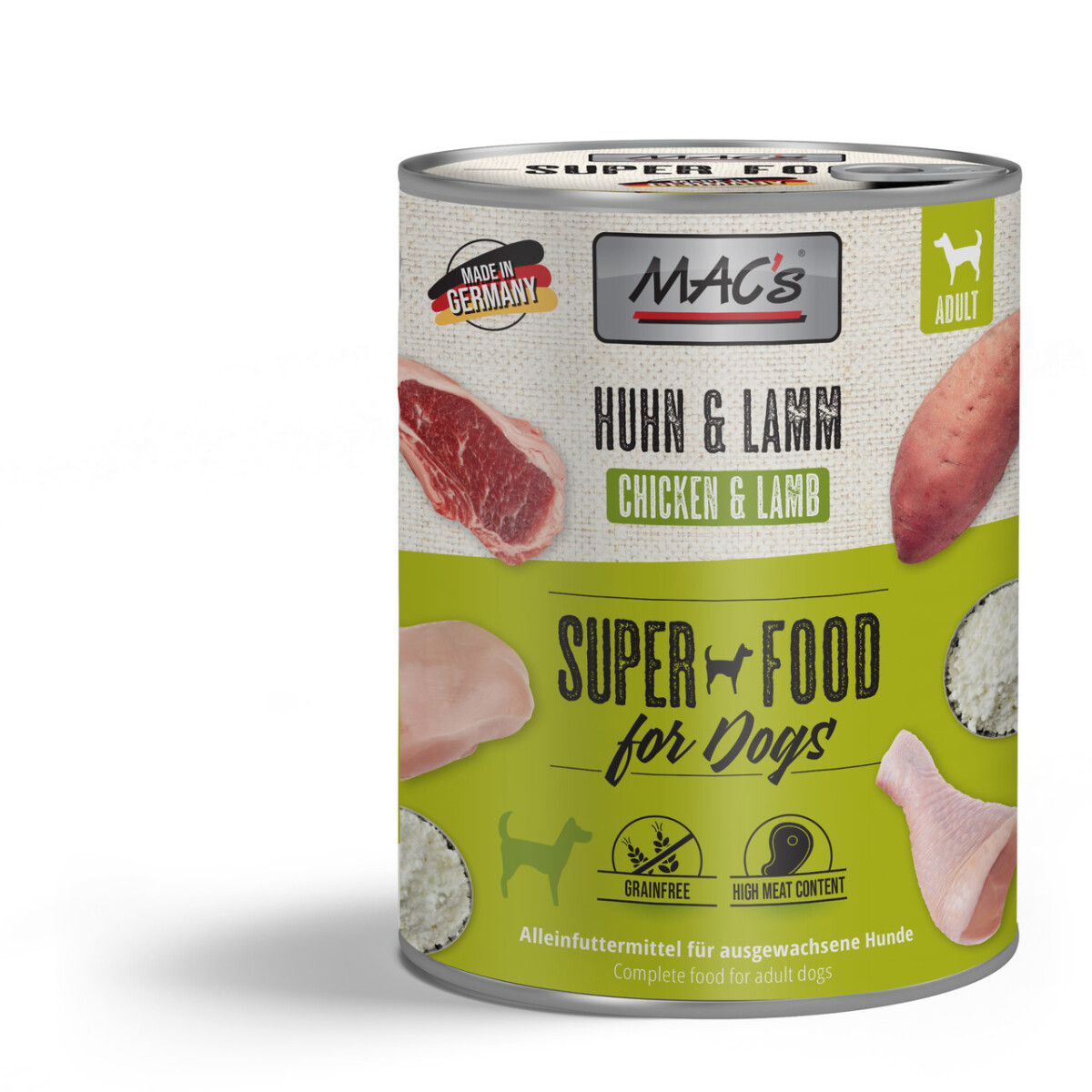 Macs Dog Hühnchen & Lamm 800g.