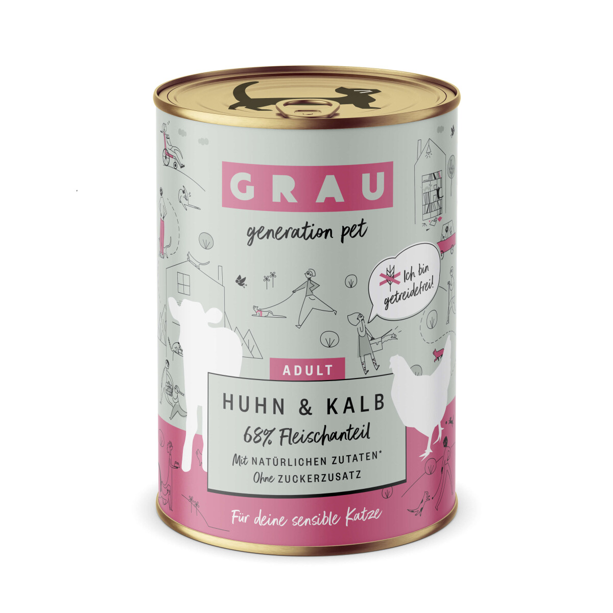 Grau Adult Huhn & Kalb 400g.