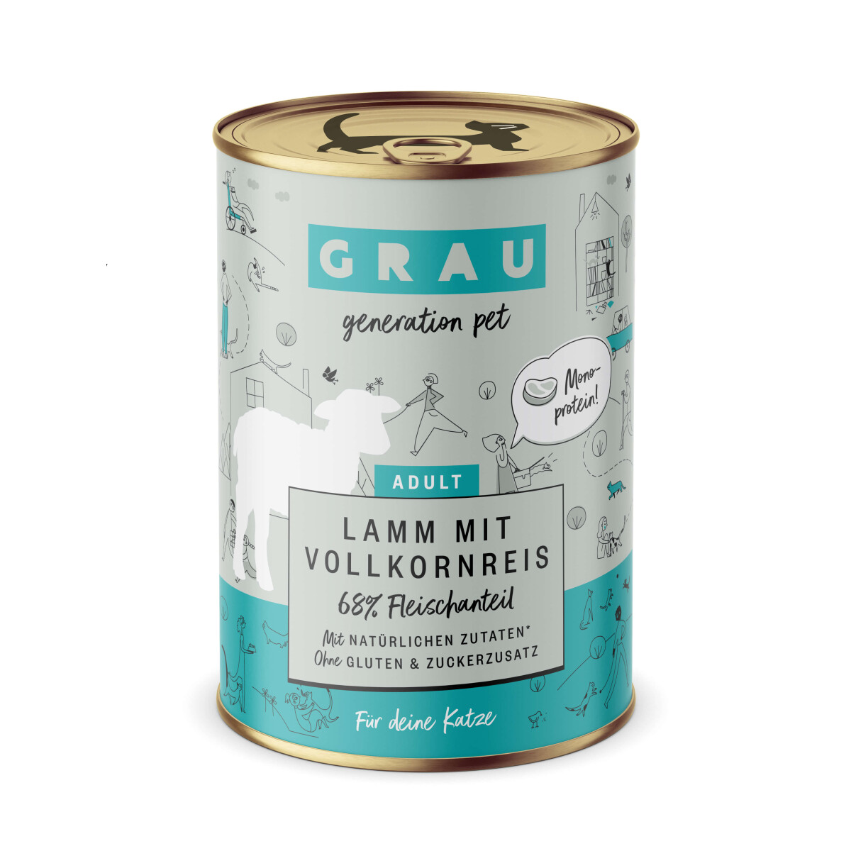 Grau Schlemmertopf Lamm & Reis 400g.