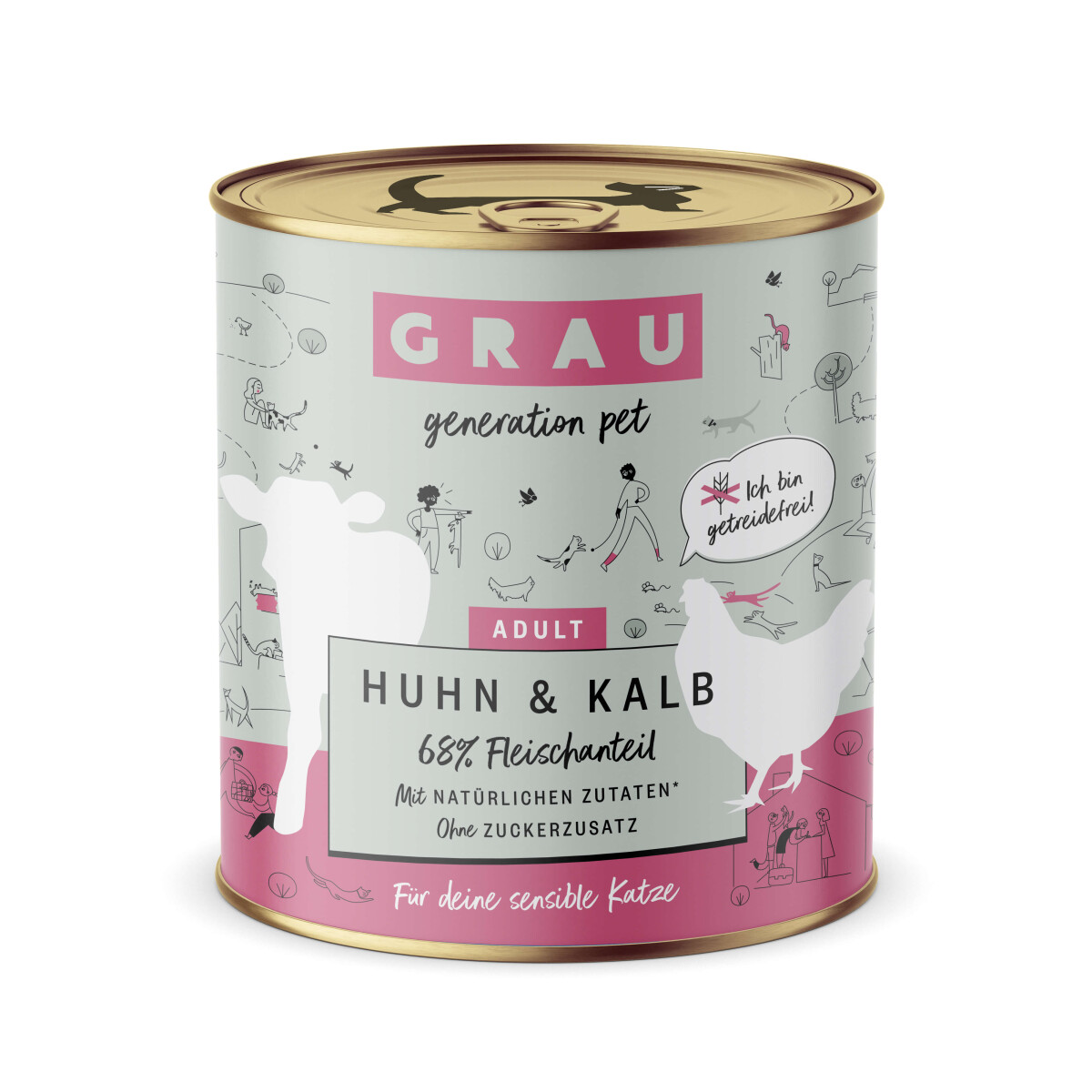 Grau Adult Huhn & Kalb 800g.