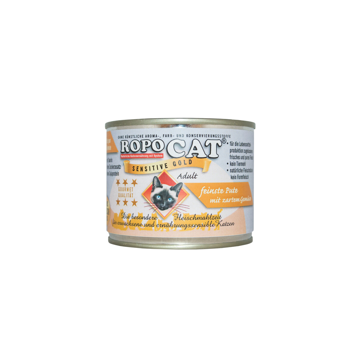 Ropocat Sensitive Gold Pute mit Gemüse 200g.