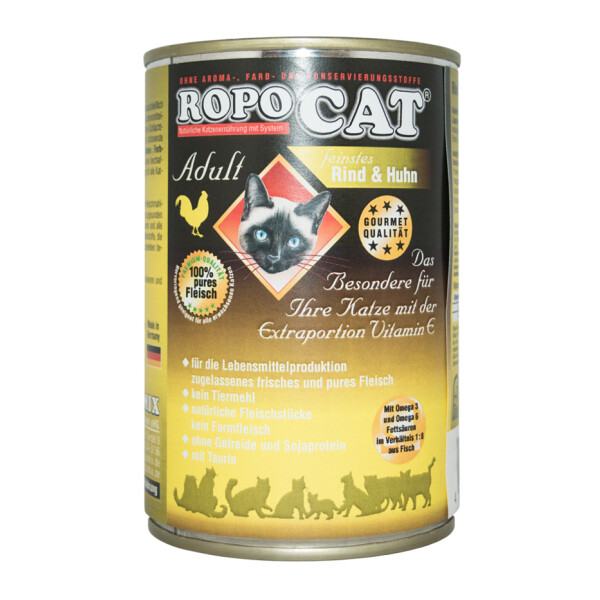 Ropocat Feinstes Rind & Huhn 400g.