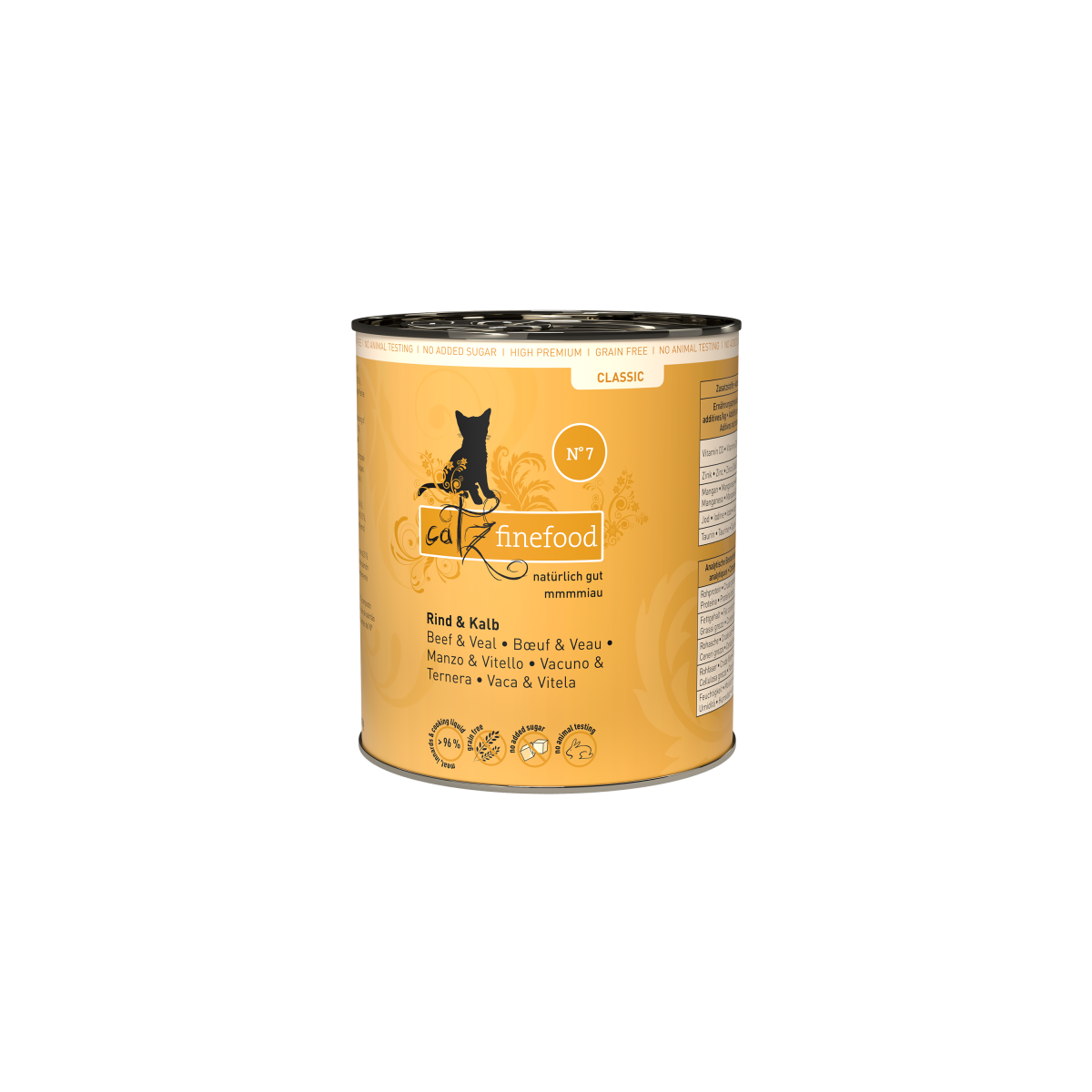 Catz Finefood No. 7 Rind & Kalb 800g.