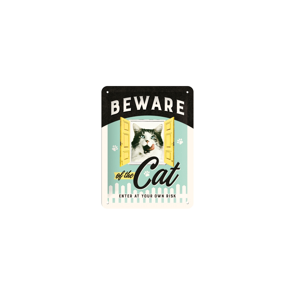 Nostalgic Art Blechschild "Beware of the Cat"