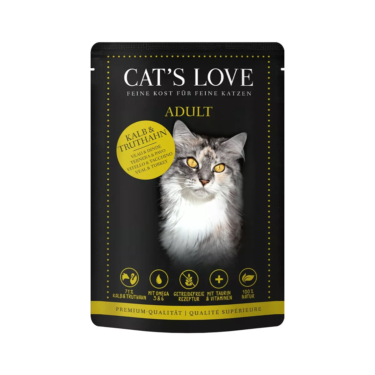 Cat´s Love Kalb & Truthahn 85g.-Beutel