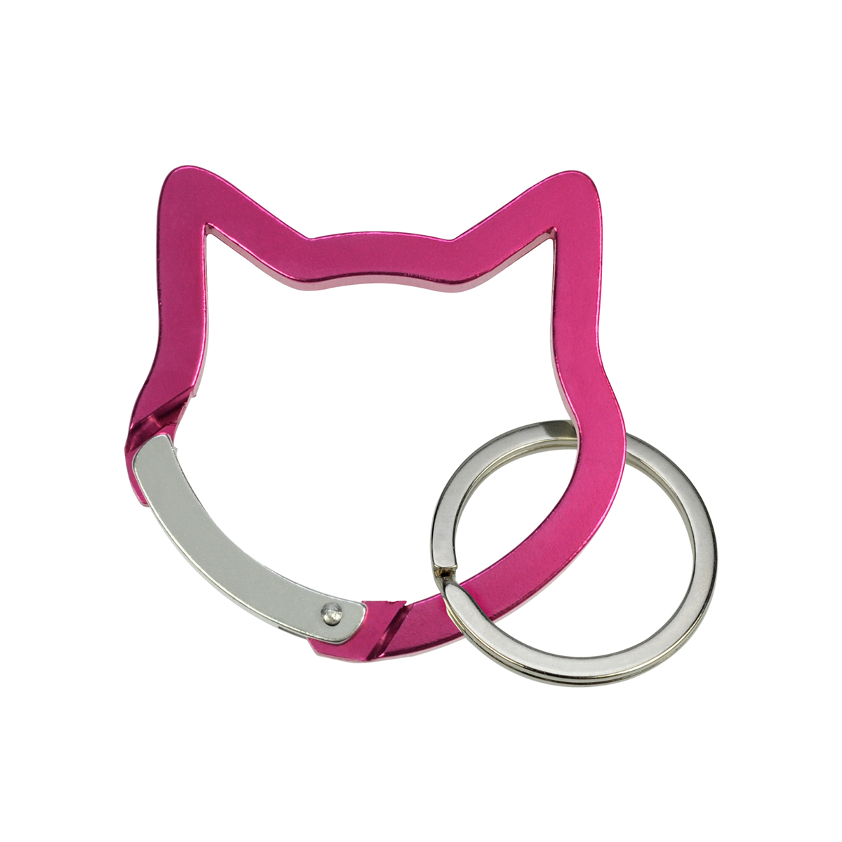 Aluminium-Karabiner "Katzenkopf" - pink