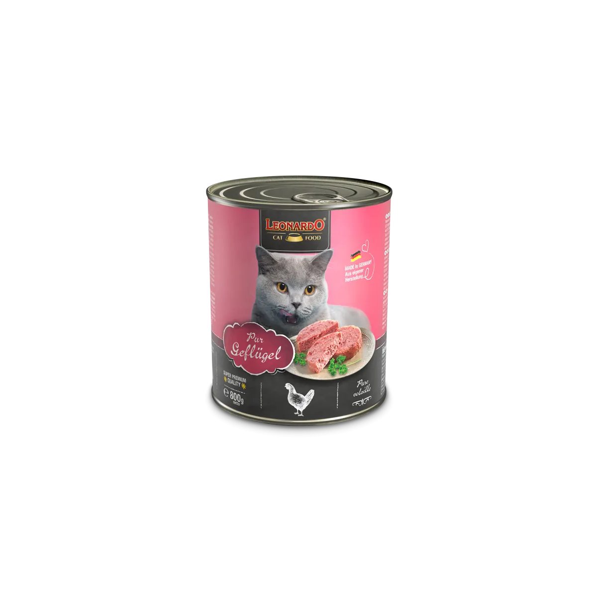 Leonardo Cat Geflügel pur 800g.