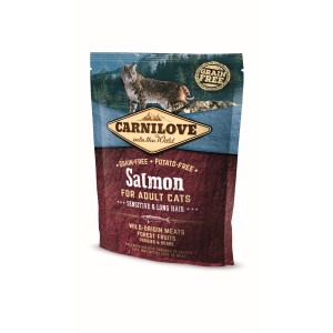Carnilove Adult Sensitive &amp; Long Hair Salmon 400g.