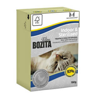 Bozita Cat Feline Indoor &amp; Sterilised 190g. Tetra