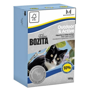Bozita Cat Feline Outdoor &amp; Active 190g. Tetra