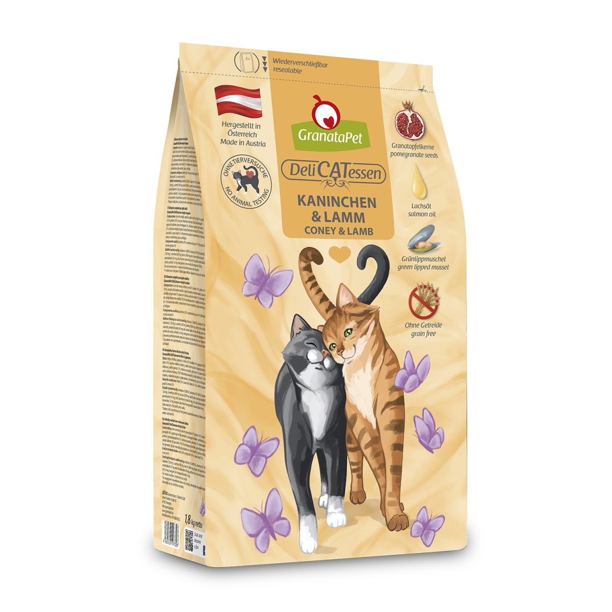 GranataPet Cat Adult Kaninchen & Lamm 300g.