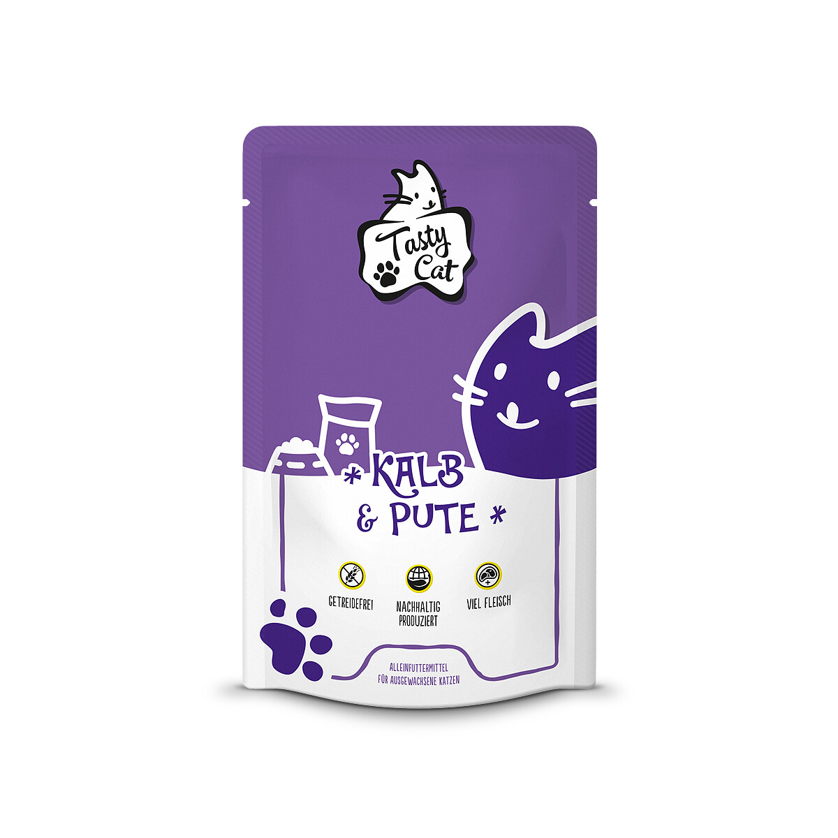 TastyCat Kalb & Pute 125g.