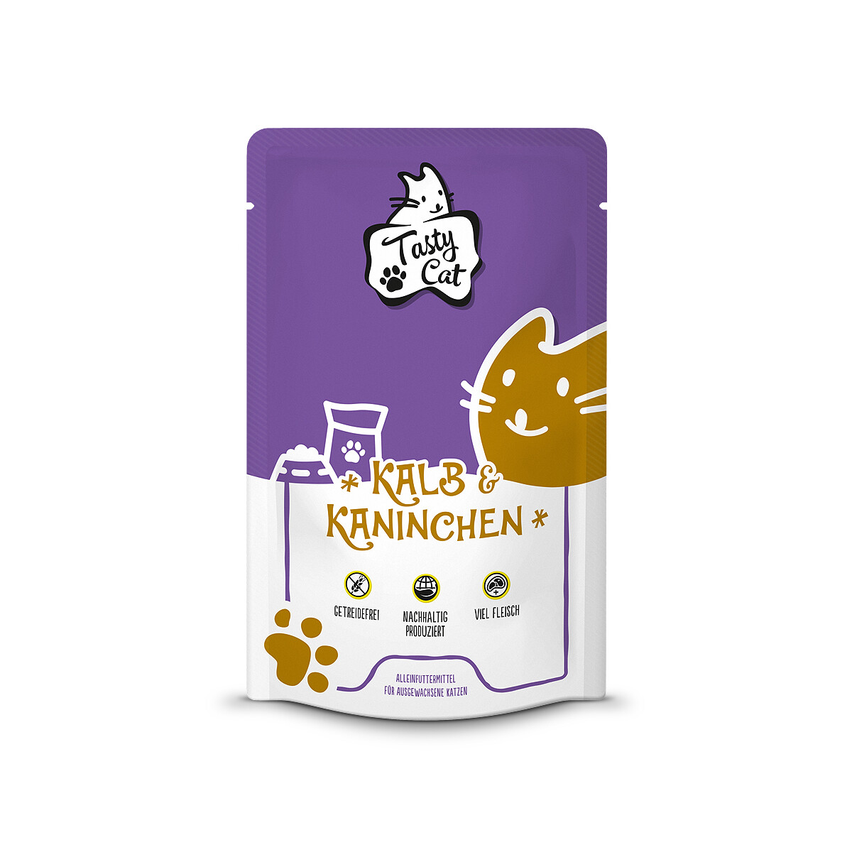 TastyCat Kalb & Kaninchen 125g.