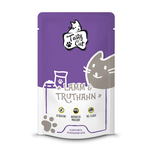 TastyCat Lamm & Truthahn 125g. 10+2 GRATIS