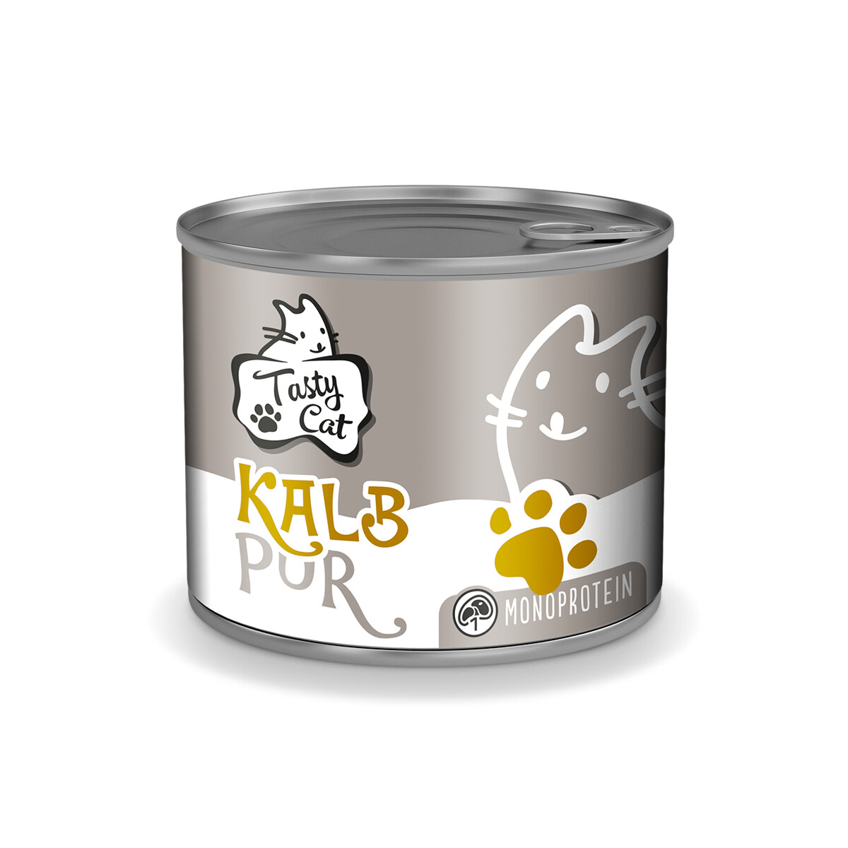 TastyCat MONO Kalb pur 200g. 5 + 1 GRATIS