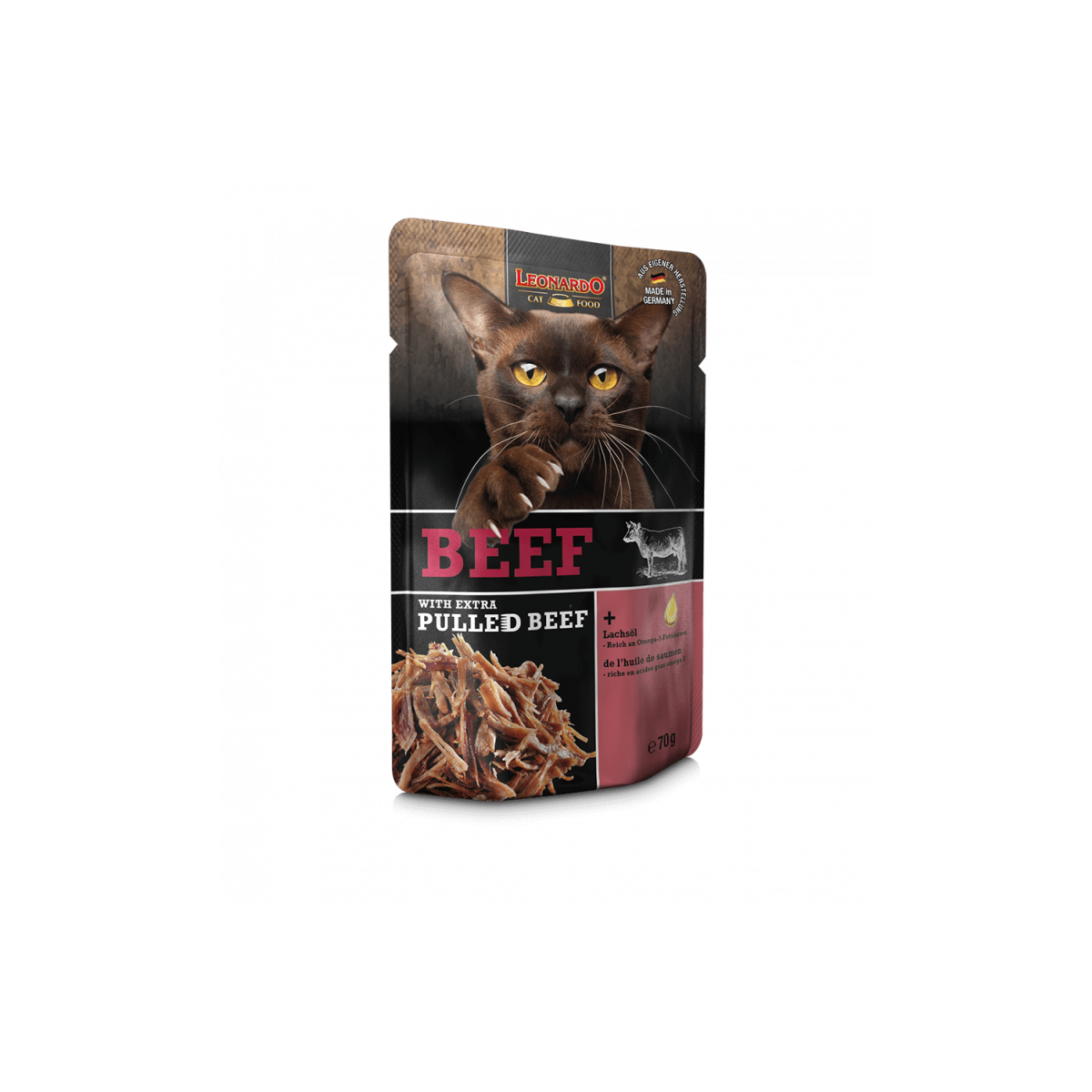 LEONARDO Beef + extra pulled Beef 70g.