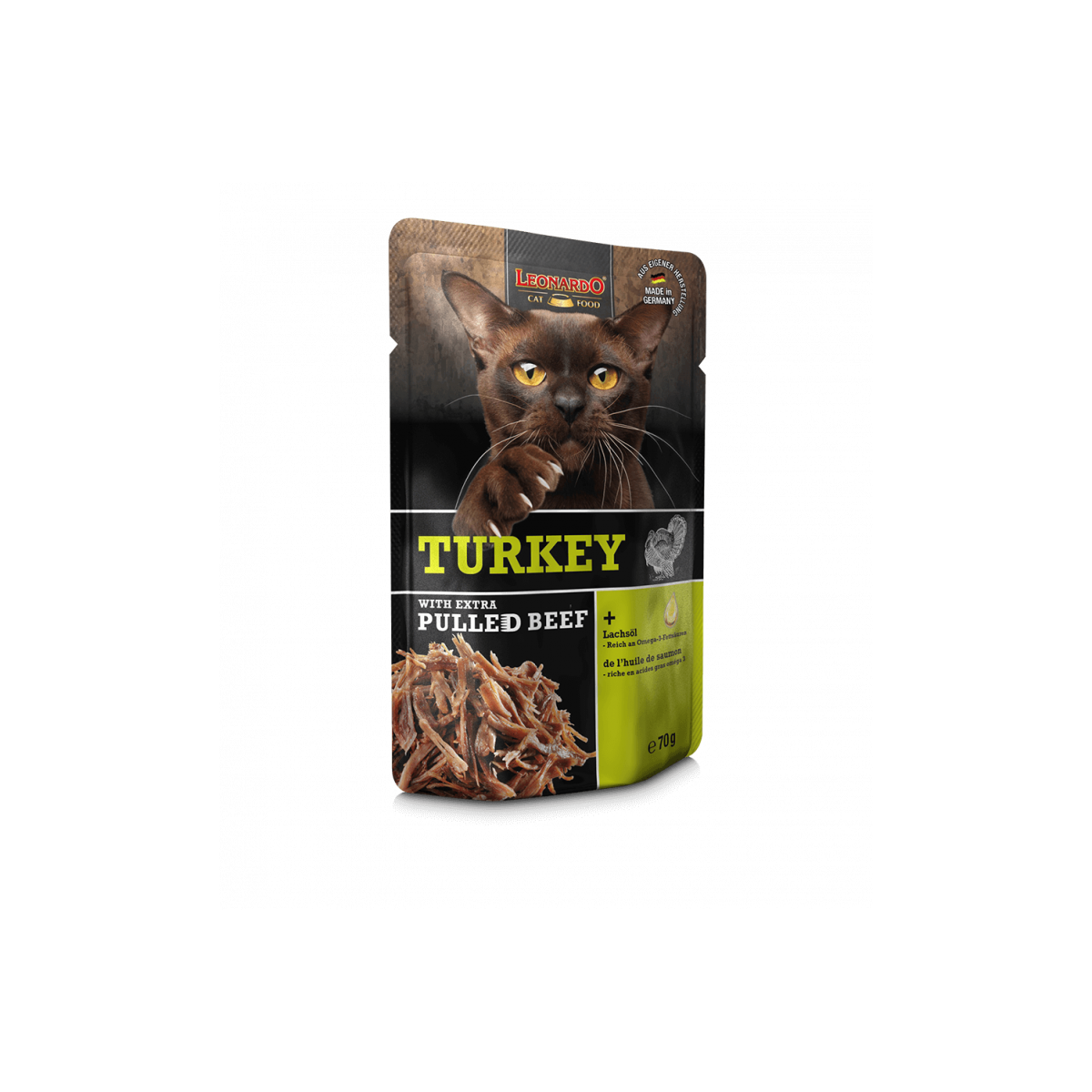 LEONARDO Turkey + extra pulled Beef 70g.