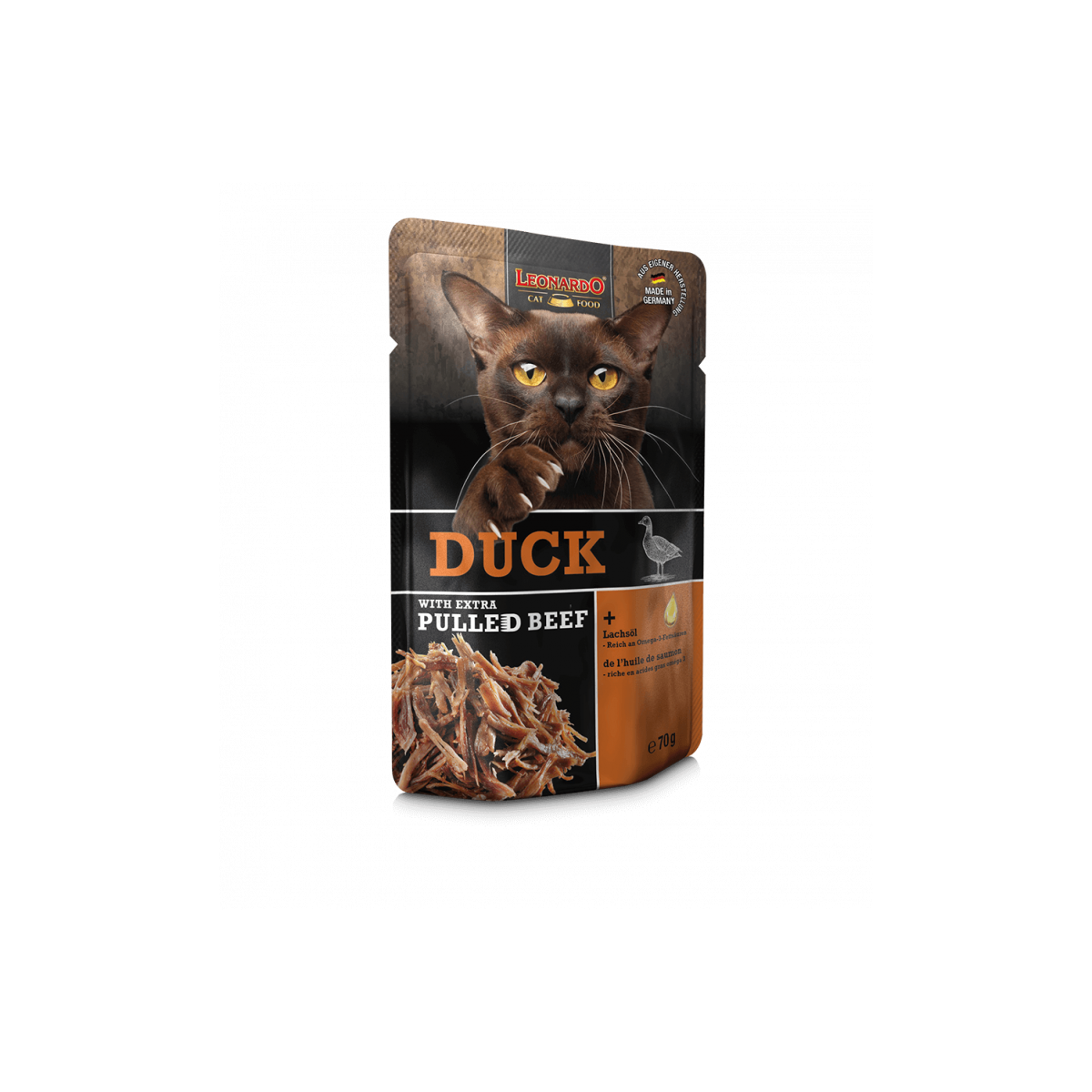 LEONARDO Duck + extra pulled Beef 70g.