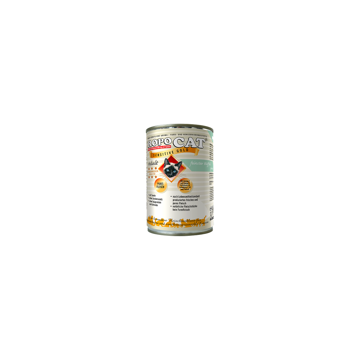 Ropocat Sensitive Gold feiner Büffel pur 400g.