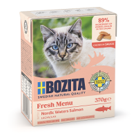 Bozita Häppchen in Soße mit Lachs 6 x 370g.