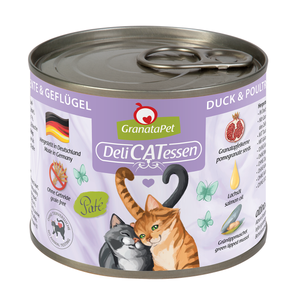 GranataPet Cat Ente & Geflügel 200g. 5 + 1 GRATIS