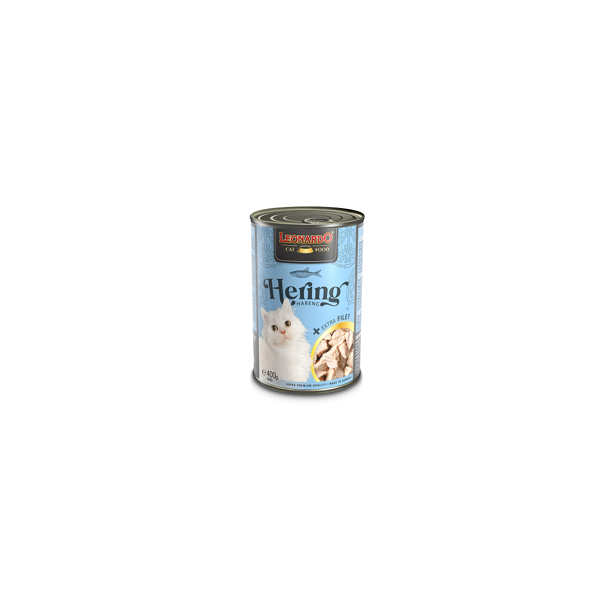 Leonardo Cat Hering + extra Filet 400g.