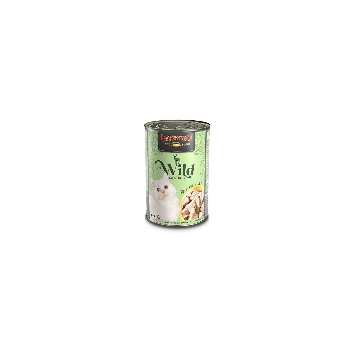 Leonardo Cat mit Wild + extra Filet 400g.