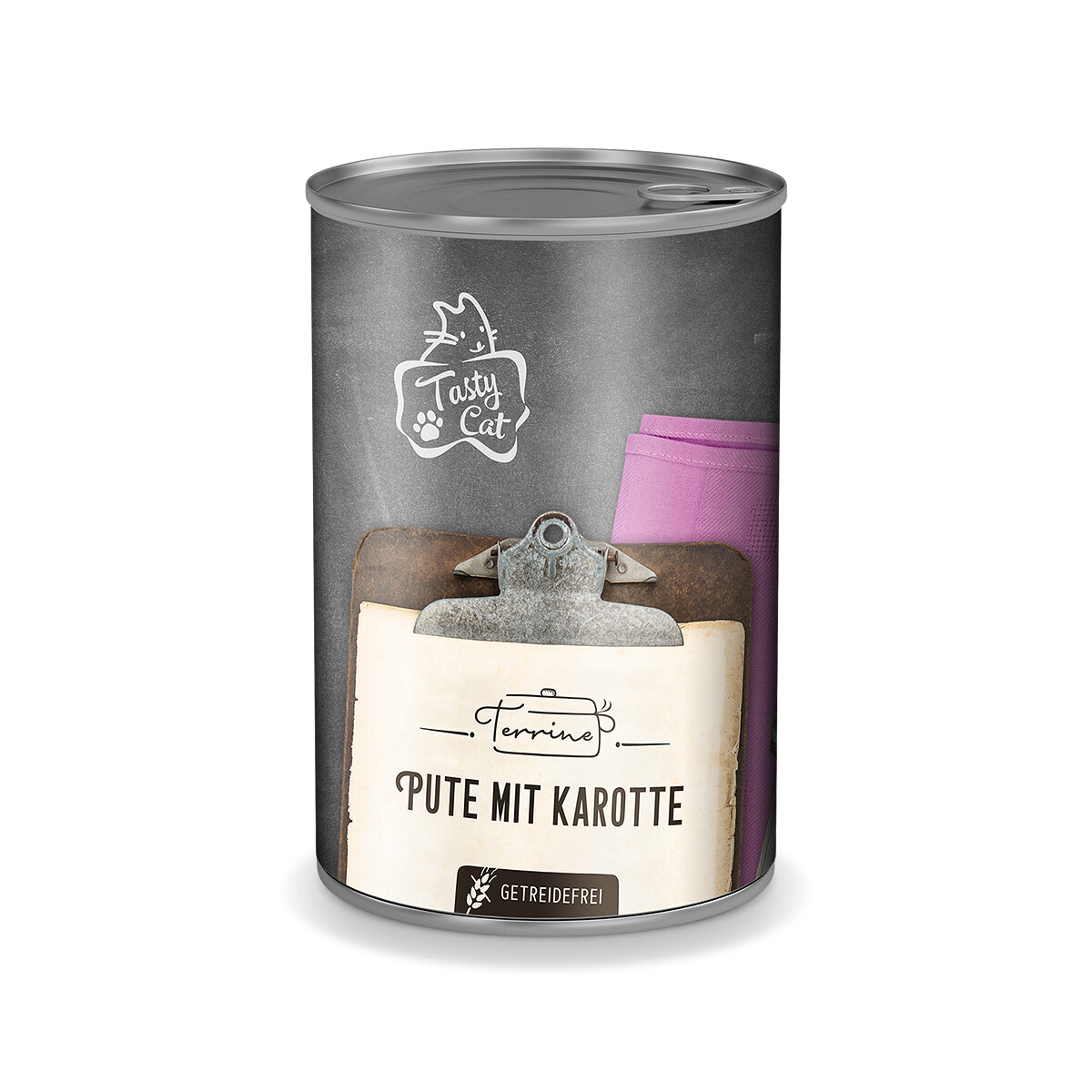 TastyCat Terrine Pute mit Karotte 380g.