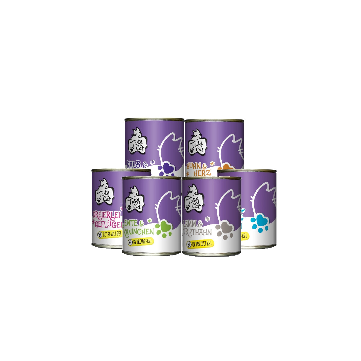 TastyCat Probierpakerl 800g.  5 + 1 GRATIS