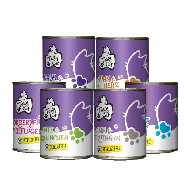 TastyCat Probierpakerl 800g.  5 + 1 GRATIS