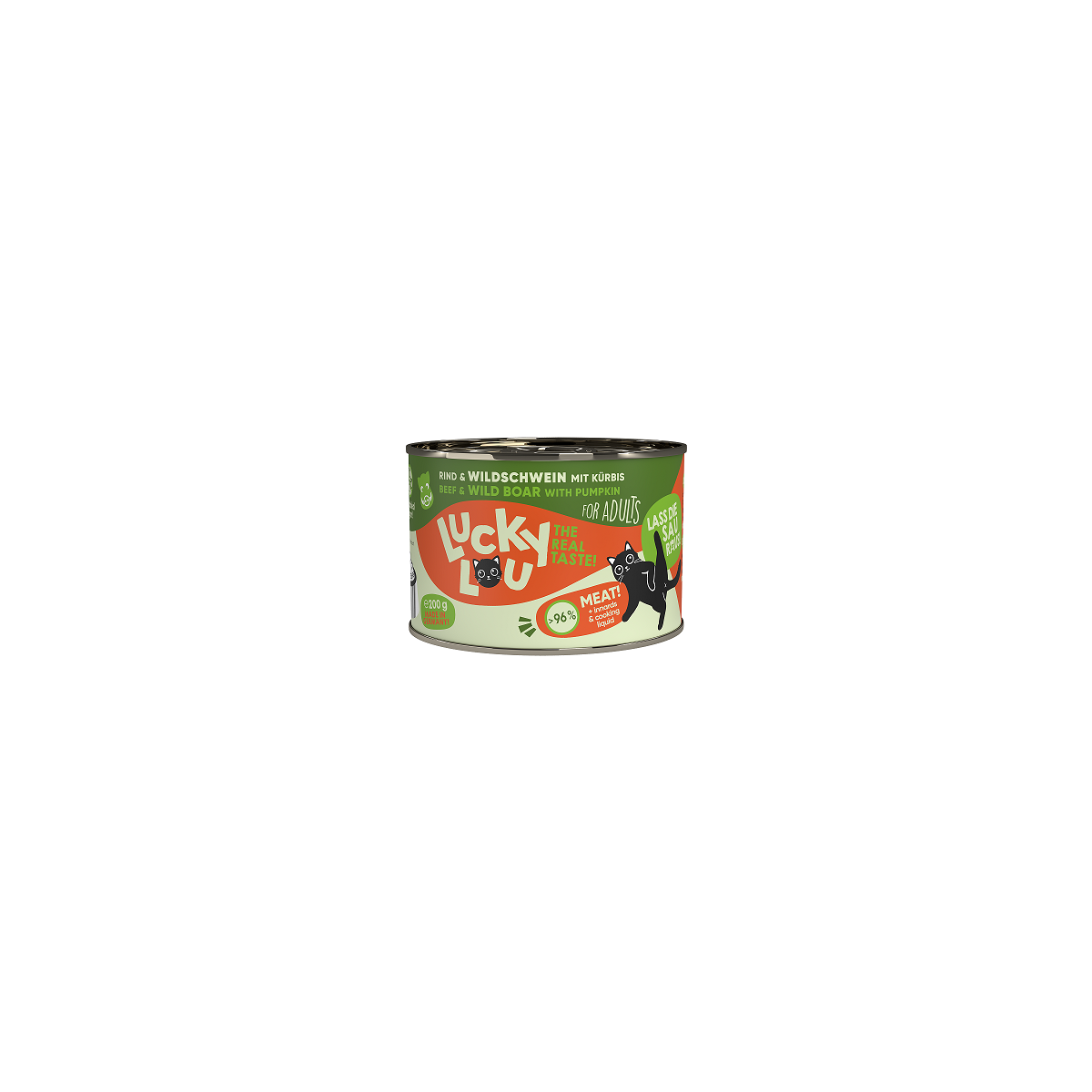 Lucky Lou Lifestage Adult Rind & Wildschwein 200g.-Dose