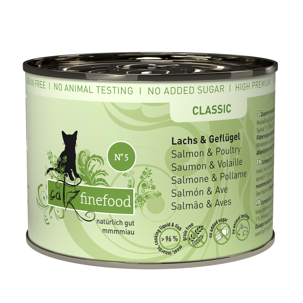 Catz Finefood No. 5 Lachs & Geflügel 200g.