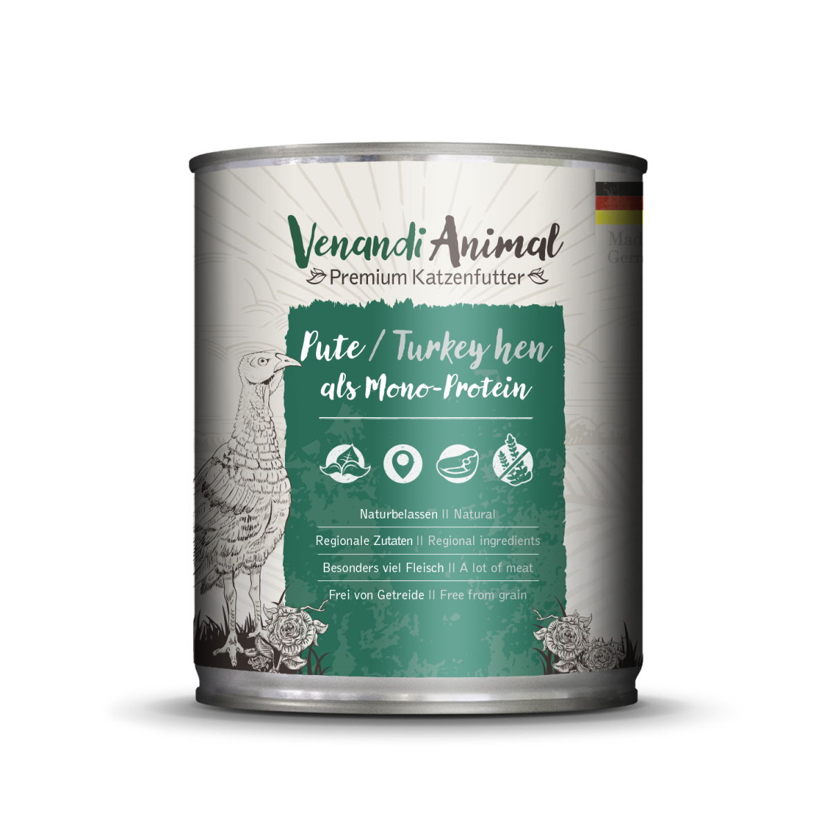 Venandi Animal Pute als Monoprotein 800g.