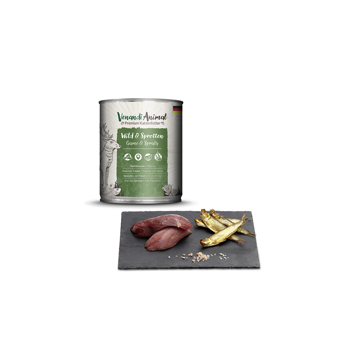 Venandi Animal Wild & Sprotten 800g.