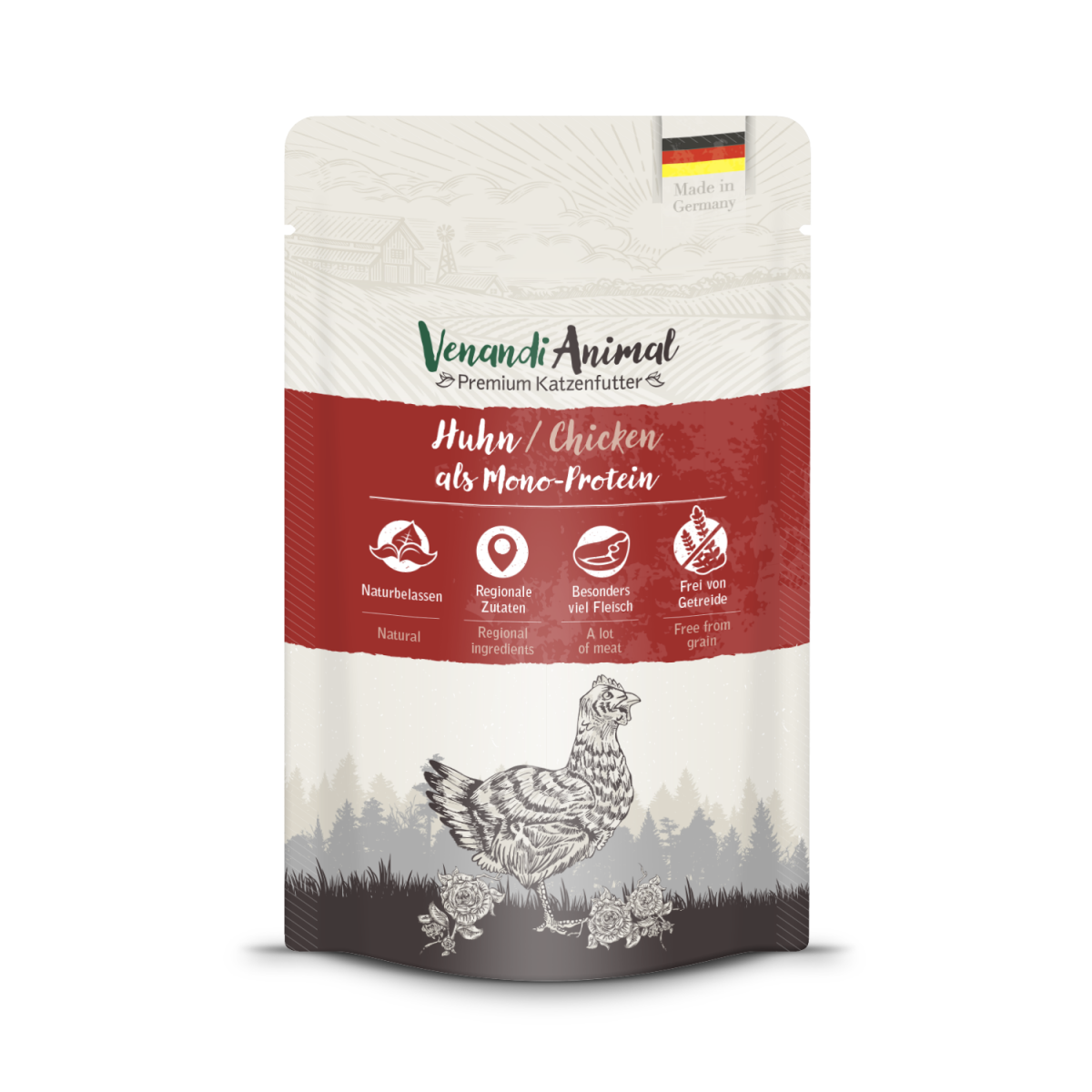 Venandi Animal Huhn als Monoprotein 125g.