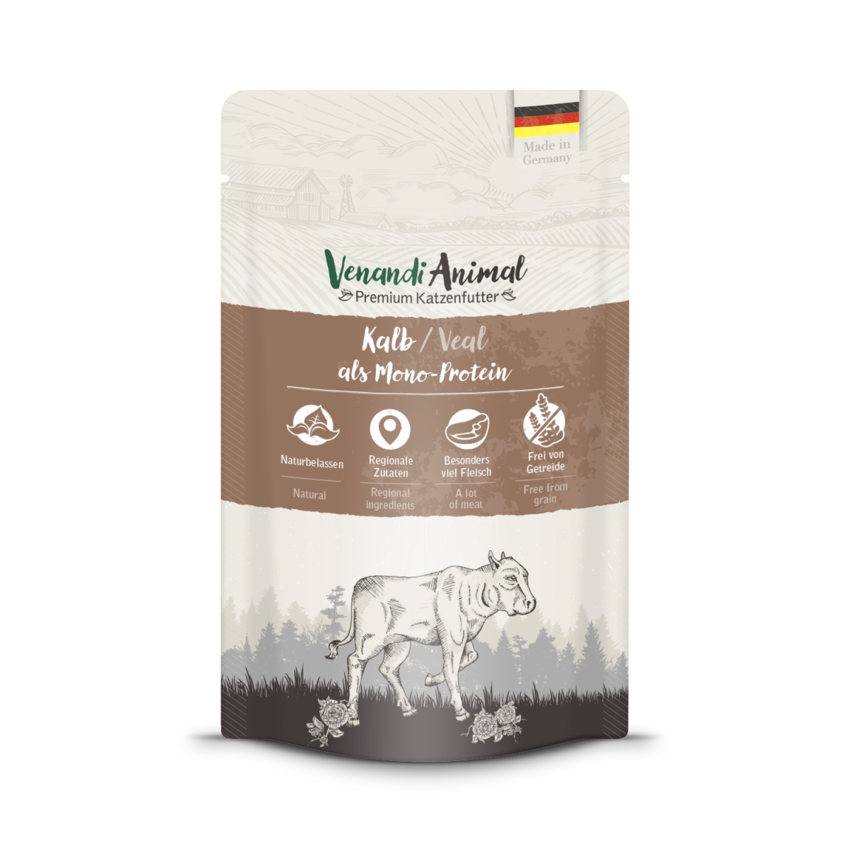 Venandi Animal Kalb als Monoprotein 125g.