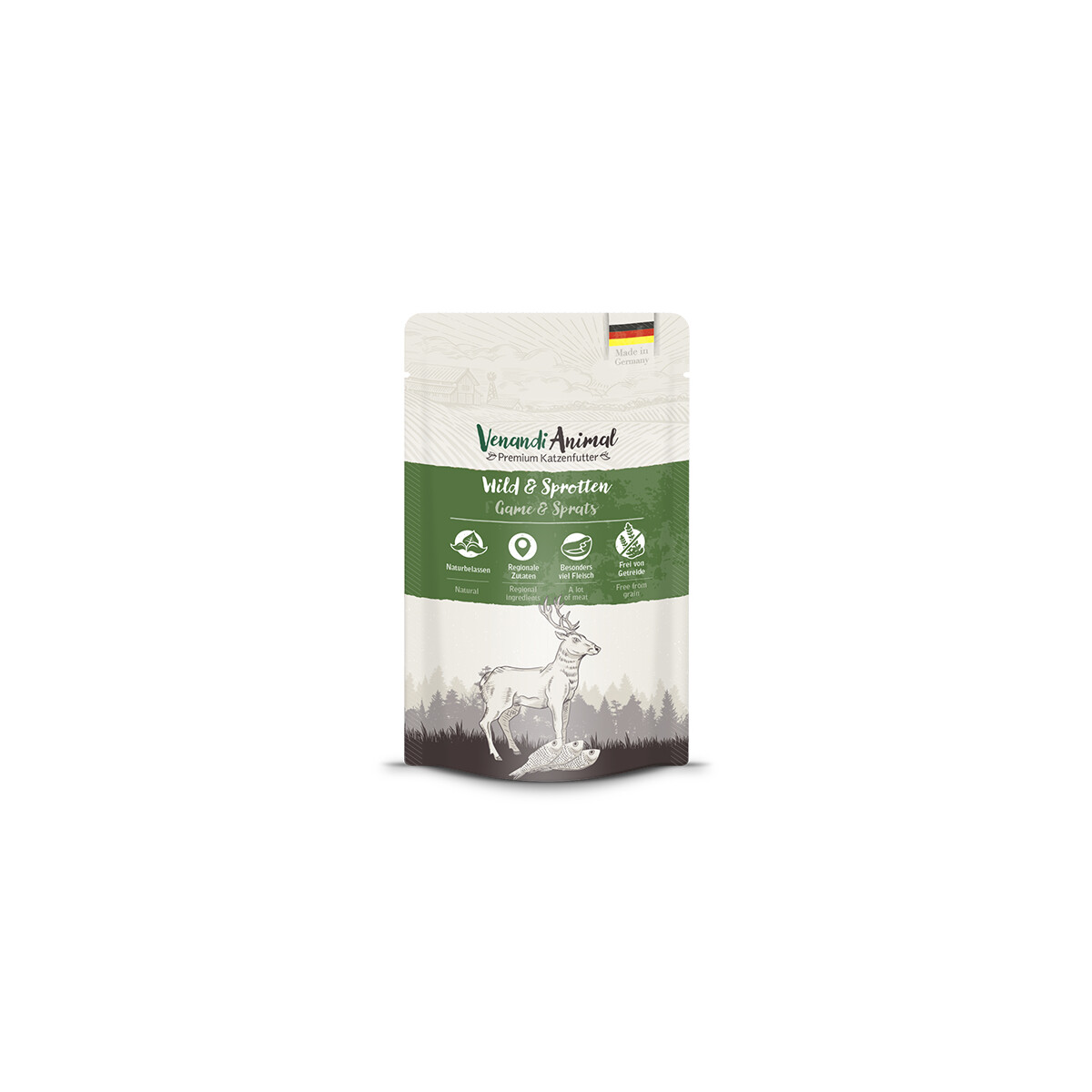 Venandi Animal Wild & Sprotten 125g.