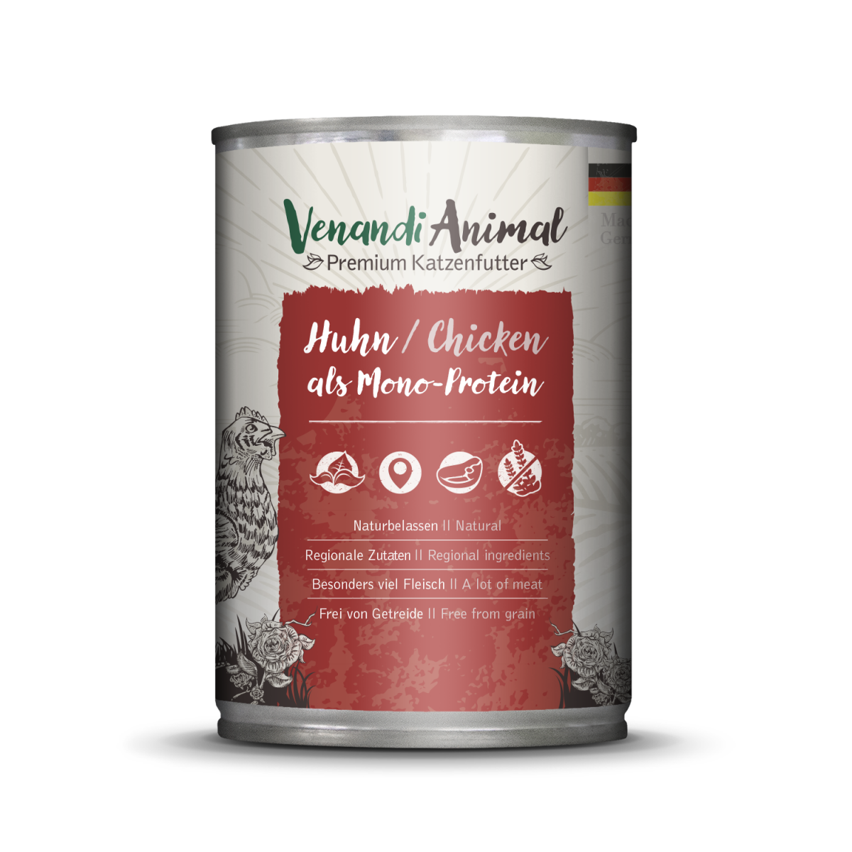 Venandi Animal Huhn als Monoprotein 400g.